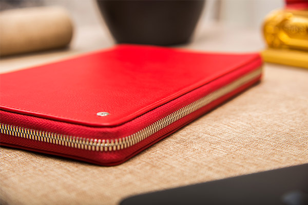 Zipped travel-document holder